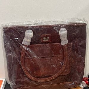 Brown Leather Tote Bag